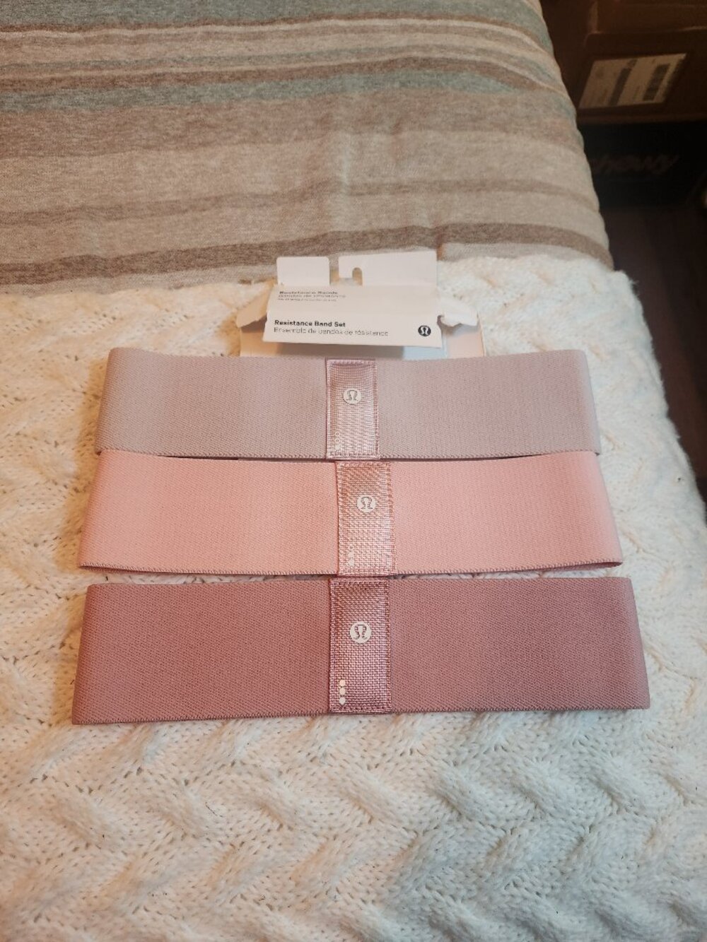 Lululemon Resistance Bands Misty Pink /Dew Pink/ Pink Pastel Set of 3